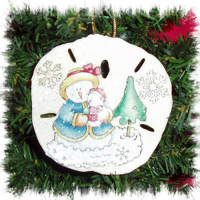 SNOWMOM SAND DOLLAR ORNAMENT