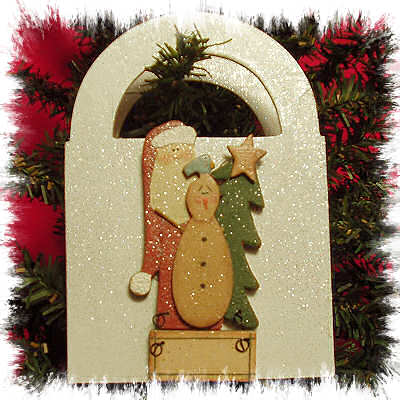SANTA AND SNOWMAN GIFT CARD BOX
