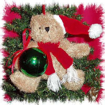 BROWN TEDDY BEAR ORNAMENT