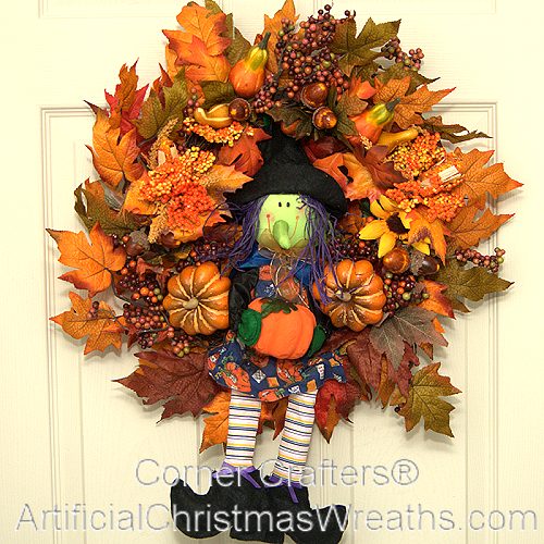 HALLOWEEN WITCH WREATH