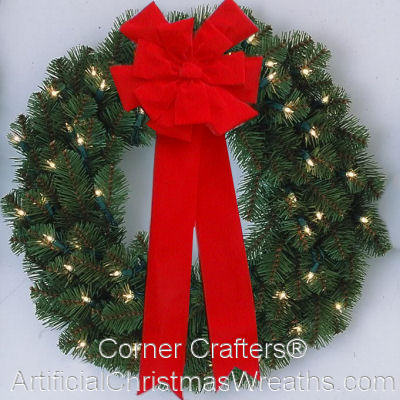 5 FOOT LIGHTED CHRISTMAS WREATH