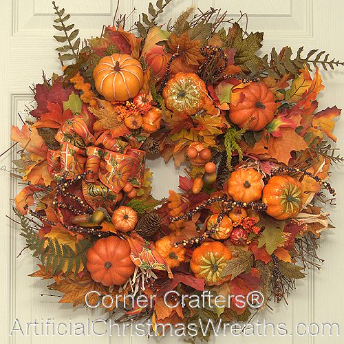 PUMPKINS, PUMPKINS, PUMPKINS WREATH